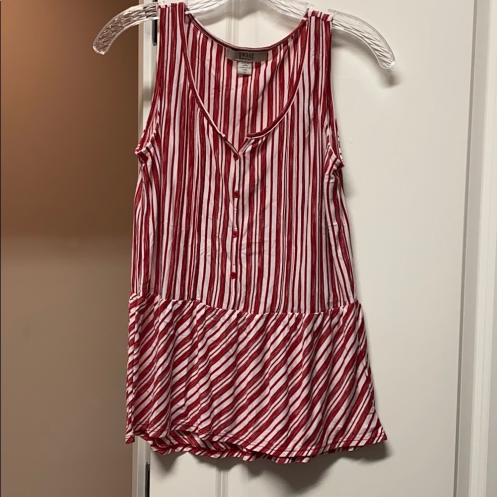 Vintage America peplum tank